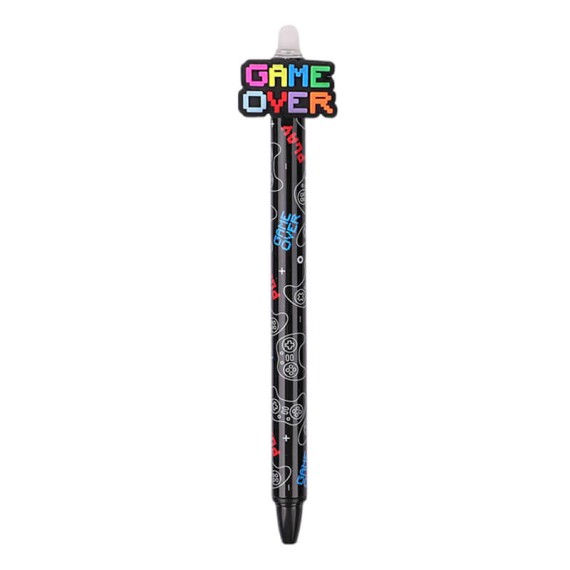 Caneta Apagável I-TOTAL Game Over Preta | Ref. 343.XL2177BA