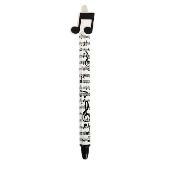Caneta Apagável I-TOTAL Music Colcheias Branca | Ref. 343.XL2177DB