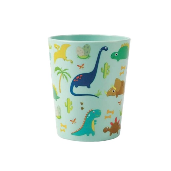 Conj. Prato, Copo, Taça e Talheres I-DRINK Dinossauro Verde | Ref. 343.ID5301C