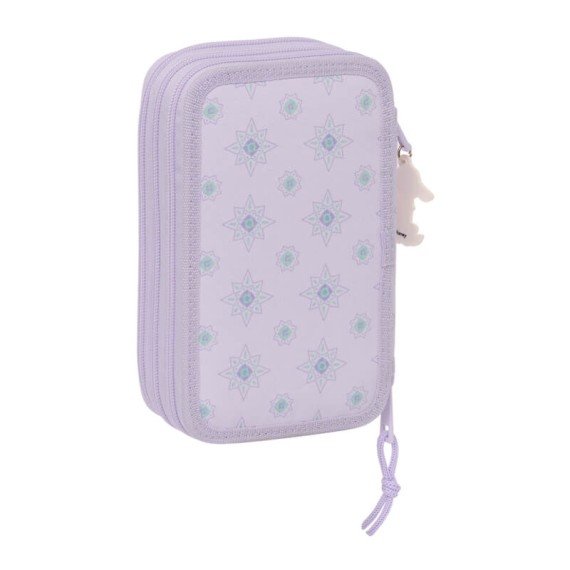 Estojo Escolar Triplo 36 Peças WISH By Disney Lilás | Ref. 248.412368857