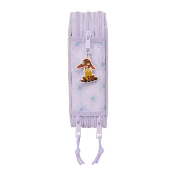 Estojo Escolar Triplo 36 Peças WISH By Disney Lilás | Ref. 248.412368857