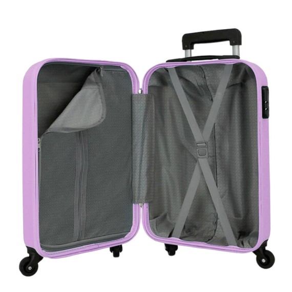 Mala de Cabine / Trolley 55cm 4 Rodas ROLL ROAD Flex Malva | Ref. 186.584946FA