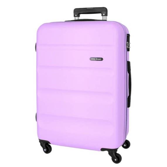 Mala de Viagem / Trolley Grande 75cm 4R ROLL ROAD Flex Malva | Ref. 186.584946FC