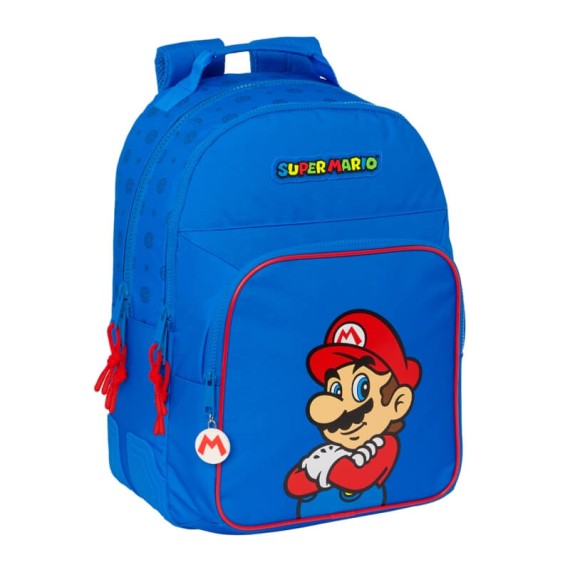 Mochila Escolar Adap. 42Cm 2C SUPER MARIO Play Azul | Ref. 248.612371773