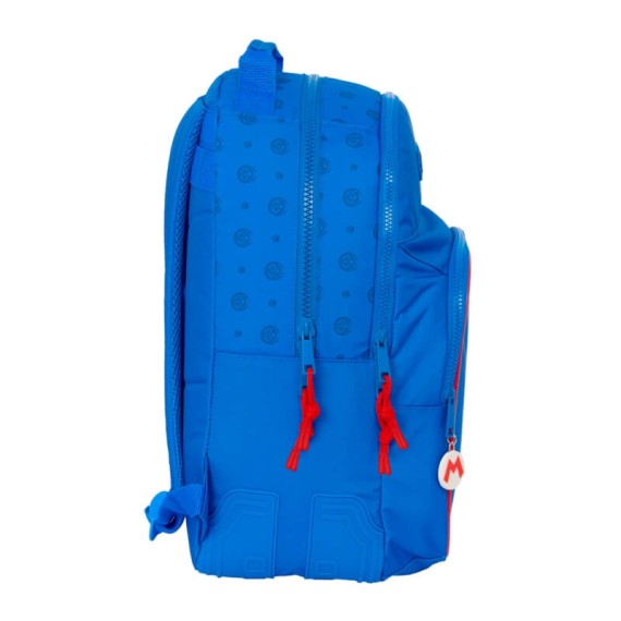 Mochila Escolar Adap. 42Cm 2C SUPER MARIO Play Azul | Ref. 248.612371773