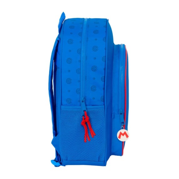 Mochila Escolar Júnior Adap. 38Cm SUPER MARIO Play Azul | Ref. 248.612371640 Mochila Escolar Júnior Adap. 38Cm SUPER MARIO Play Azul | Ref. 248.612371640