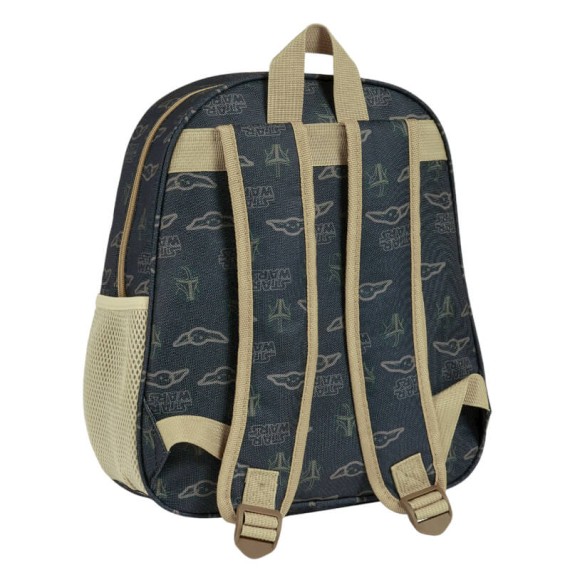 Mochila Infantil 33cm MANDALORIAN Preta | Ref. 248.622468890 Mochila Infantil 33cm MANDALORIAN Preta | Ref. 248.622468890