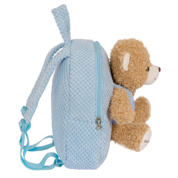 Mochila Pré-Escolar com Ursinho SAFTA Azul | Ref. 248.622334231 Mochila Pré-Escolar com Ursinho SAFTA Azul | Ref. 248.622334231