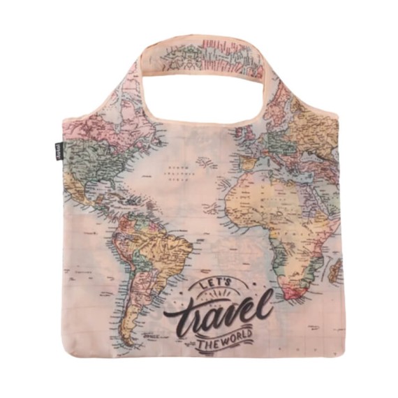 Saco de Compras I-TOTAL Mapa Mundo Multicolor | Ref. 343.XL2600K