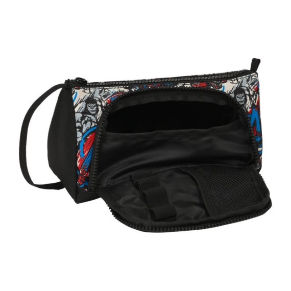 Estojo Escolar c/ Bolso Exterior AVENGERS Forever Preto | Ref. 248.412384917 Estojo Escolar c/ Bolso Exterior AVENGERS Forever Preto | Ref. 248.412384917