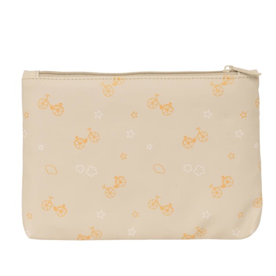 Estojo Grande 2 Zips Fácil Limpeza SAFTA Urso Bege | Ref. 248.842455033 Estojo Grande 2 Zips Fácil Limpeza SAFTA Urso Bege | Ref. 248.842455033