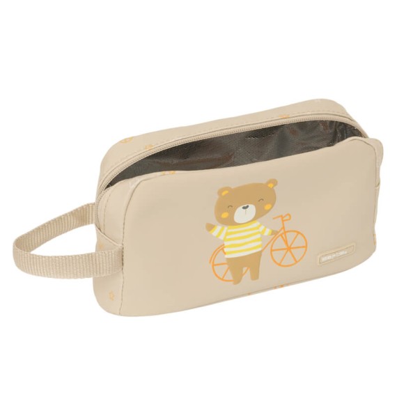 Lancheira Térmica c/ Pega Fácil Limpeza SAFTA Urso Bege | Ref. 248.842455859 Lancheira Térmica c/ Pega Fácil Limpeza SAFTA Urso Bege | Ref. 248.842455859