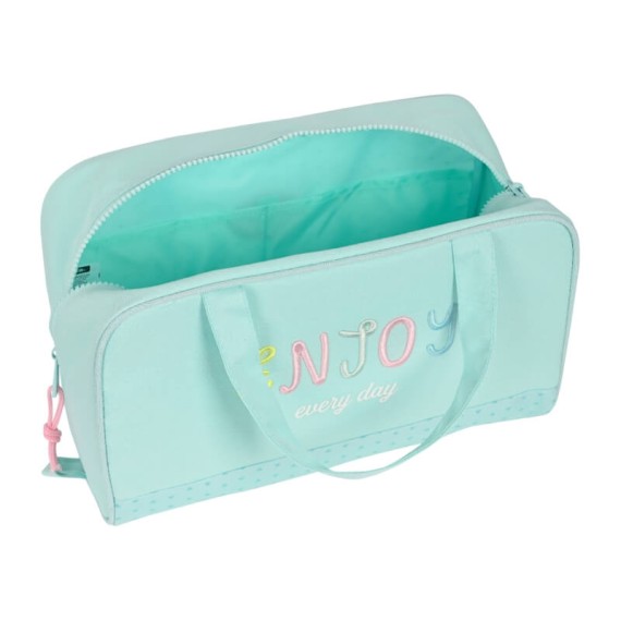 Mala de Mão Rectangular Reciclado BLACKFIT8 Enjoy Turquesa | Ref. 248.842344720 Mala de Mão Rectangular Reciclado BLACKFIT8 Enjoy Turquesa | Ref. 248.842344720