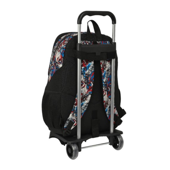 Mochila Escolar Adap. 44Cm 2C c/ Carro AVENGERS Forever Preta | Ref. 248.612384313 Mochila Escolar Adap. 44Cm 2C c/ Carro AVENGERS Forever Preta | Ref. 248.612384313