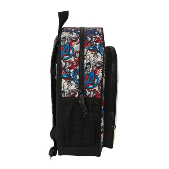 Mochila Escolar Júnior Adap. 38Cm AVENGERS Forever Preta | Ref. 248.612384640