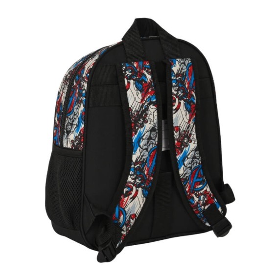 Mochila Infantil Adap. 33Cm AVENGERS Forever Preta | Ref. 248.612384524