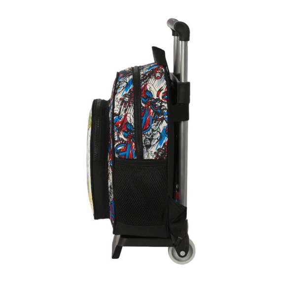 Mochila Infantil Adap. 33Cm c/ Carro AVENGERS Forever Preta | Ref. 248.612384020