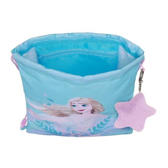 Mochila Saco Júnior 34Cm FROZEN II Hello Spring Azul Turquesa | Ref. 248.612373855 Mochila Saco Júnior 34Cm FROZEN II Hello Spring Azul Turquesa | Ref. 248.612373855