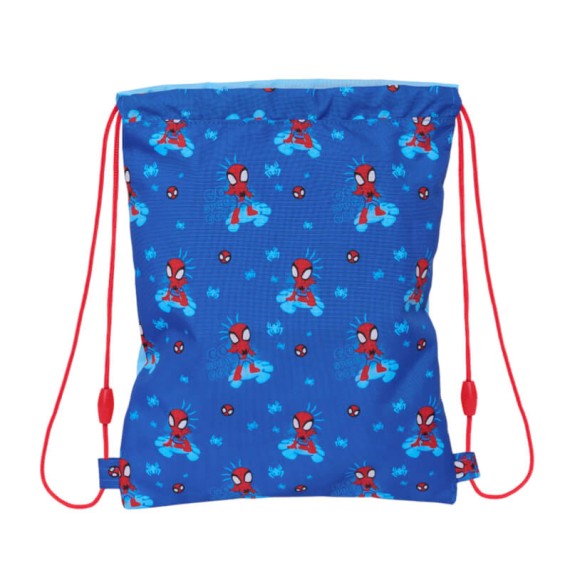 Mochila Saco Júnior 34cm SPIDEY Amazing Friends Azul | Ref. 248.642432855