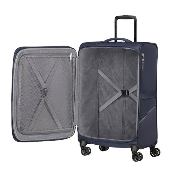 AMERICAN TOURISTER Mala Média 69cm 4R Exp. SummerRide Azul Marinho | Ref. 92ME700541