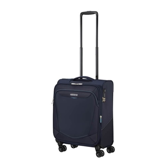 AMERICAN TOURISTER Mala de Cabine 55cm 4R Exp. SummerRide Azul Marinho | Ref. 92ME700441