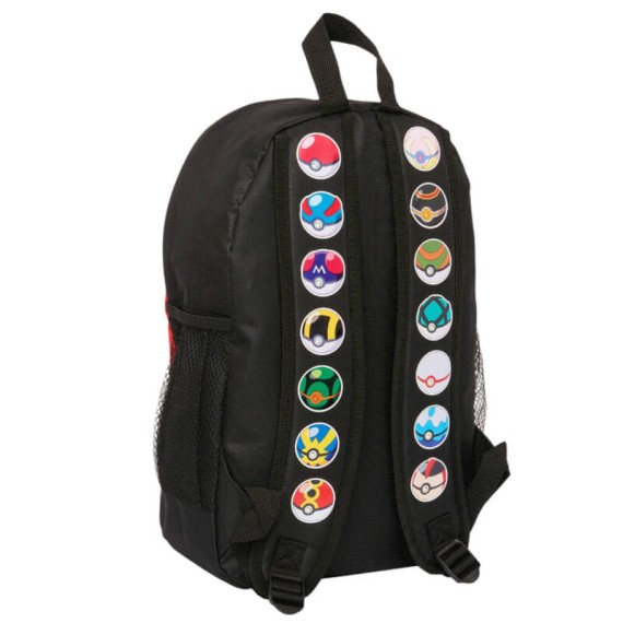 Mochila Escolar 40cm POKÉMON Pokeballs Vermelha | Ref. 248.POK01154