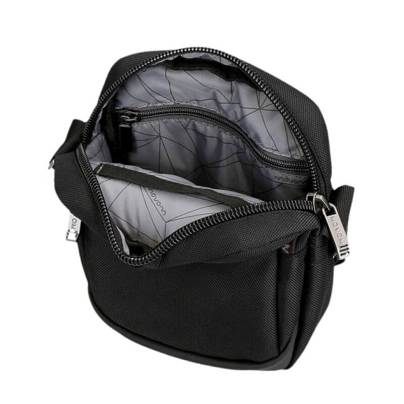 Bolsa de Tiracolo Pequena MOVOM Buster Preta | Ref. 186.5345221