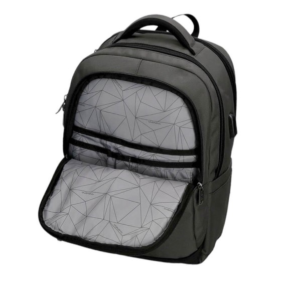 Mochila para Portátil 15.6” Adapt. 42cm 2C MOVOM Buster Cinza | Ref. 186.5342322