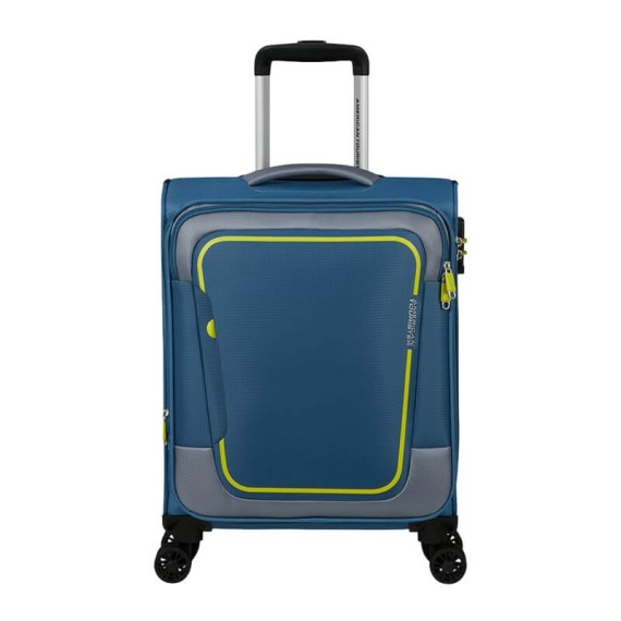 AMERICAN TOURISTER Mala de Cabine 55cm 4R Exp. Pulsonic Azul Coroa | Ref. 92MD600101
