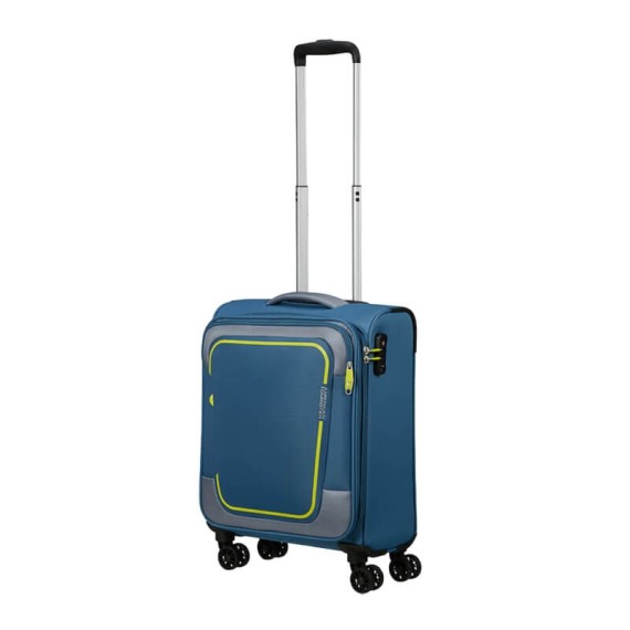 AMERICAN TOURISTER Mala de Cabine 55cm 4R Exp. Pulsonic Azul Coroa | Ref. 92MD600101