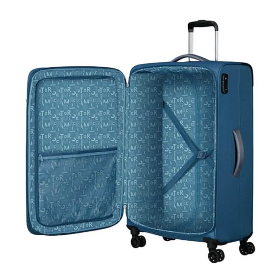 AMERICAN TOURISTER Mala de Viagem Gigante 81cm 4R Exp. Pulsonic Azul Coroa | Ref. 92MD600301