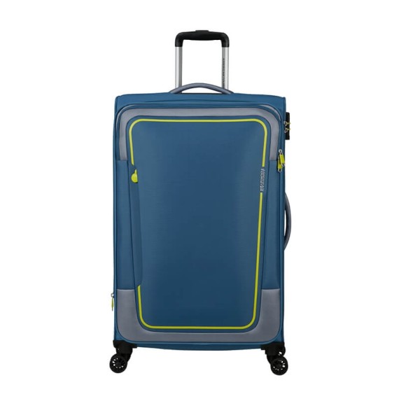 AMERICAN TOURISTER Mala de Viagem Gigante 81cm 4R Exp. Pulsonic Azul Coroa | Ref. 92MD600301