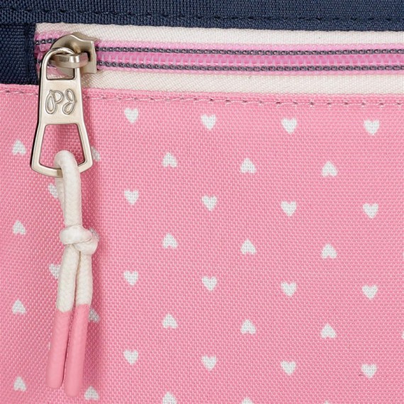 Mochila Escolar Adap. 40cm 2C c/ Carro PEPE JEANS Noni Denim Multicolor | Ref. 186.68222T1