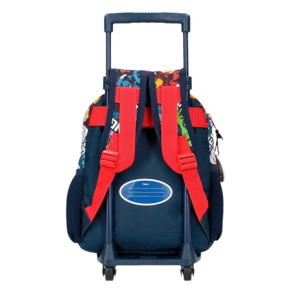Mochila Pré-Escolar Adap. 28cm c/ Carro AVENGERS Legendary Azul Escuro | Ref. 186.29922T1 Mochila Pré-Escolar Adap. 28cm c/ Carro AVENGERS Legendary Azul Escuro | Ref. 186.29922T1