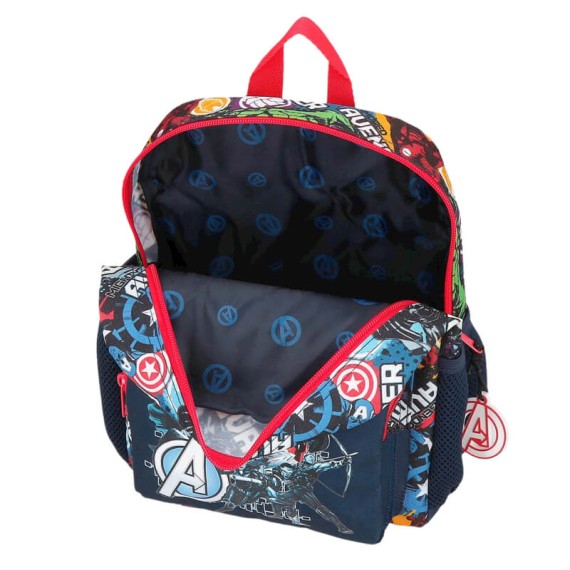 Mochila Pré-Escolar Adap. 28cm c/ Carro AVENGERS Legendary Azul Escuro | Ref. 186.29922T1 Mochila Pré-Escolar Adap. 28cm c/ Carro AVENGERS Legendary Azul Escuro | Ref. 186.29922T1
