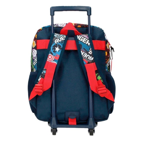 Mochila Pré-Escolar Adap. 33cm c/ Carro AVENGERS Legendary Azul Escuro | Ref. 186.29923T1 Mochila Pré-Escolar Adap. 33cm c/ Carro AVENGERS Legendary Azul Escuro | Ref. 186.29923T1