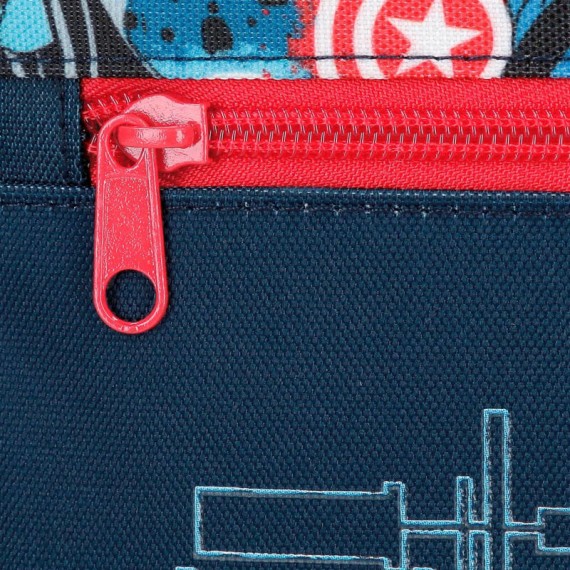 Mochila Pré-Escolar Adap. 33cm c/ Carro AVENGERS Legendary Azul Escuro | Ref. 186.29923T1 Mochila Pré-Escolar Adap. 33cm c/ Carro AVENGERS Legendary Azul Escuro | Ref. 186.29923T1