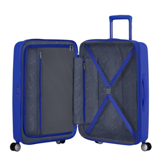 AMERICAN TOURISTER Mala de Viagem Média 67cm 4R Exp. Soundbox Azul Cobalt | Ref. 9232G00212