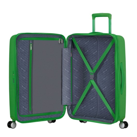 AMERICAN TOURISTER Mala de Viagem Média 67cm 4R Exp. Soundbox Verde Grama | Ref. 9232G00254