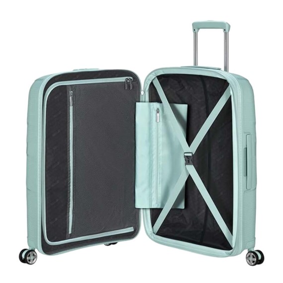 AMERICAN TOURISTER Mala de Viagem Média 67cm 4R Exp. StarVibe Azul Surf | Ref. 92MD500321