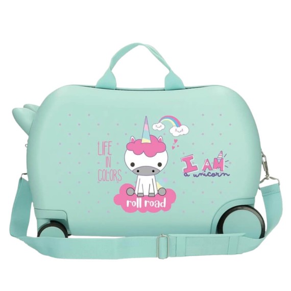 Mala de Viagem Infantil ABS 4 Rodas ROLL ROAD I Am a Unicorn Turquesa | Ref. 186.4071044 Mala de Viagem Infantil ABS 4 Rodas ROLL ROAD I Am a Unicorn Turquesa | Ref. 186.4071044