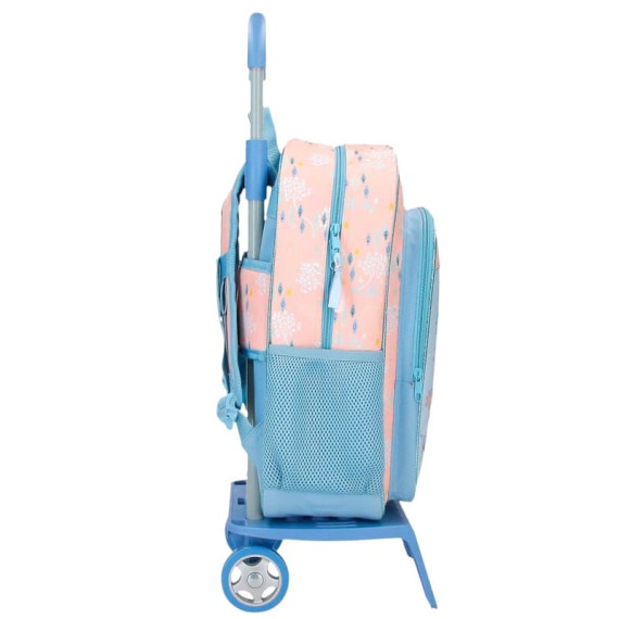 Mochila Escolar Adap. 40cm c/ Carro FROZEN Belive in The Journey Azul | Ref. 186.42123T1
