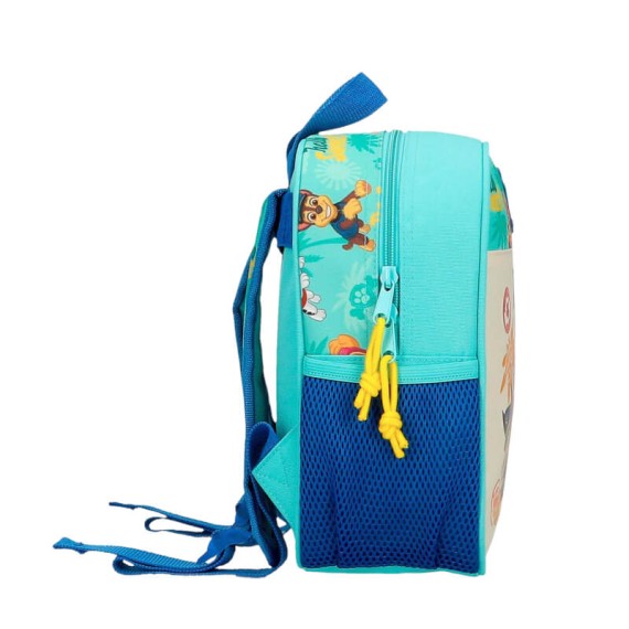 Mochila Pré-Escolar Adap. 25cm PAW PATROL Pawsome Vibe Azul | Ref. 186.42620D2