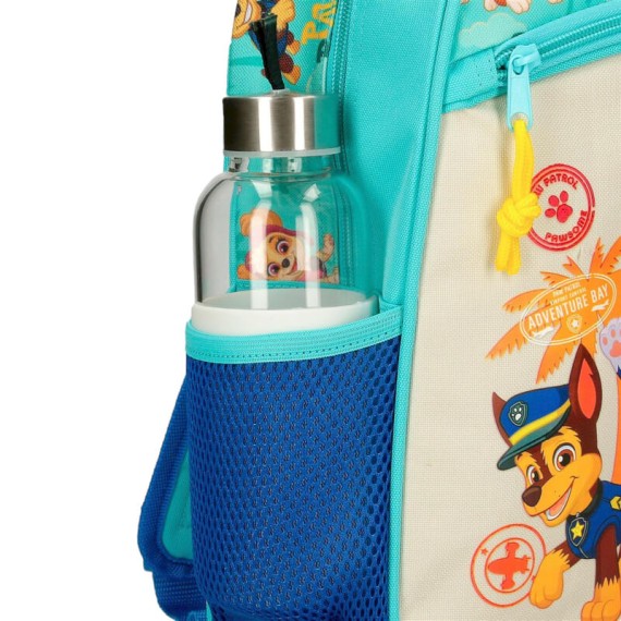 Mochila Pré-Escolar Adap. 25cm PAW PATROL Pawsome Vibe Azul | Ref. 186.42620D2