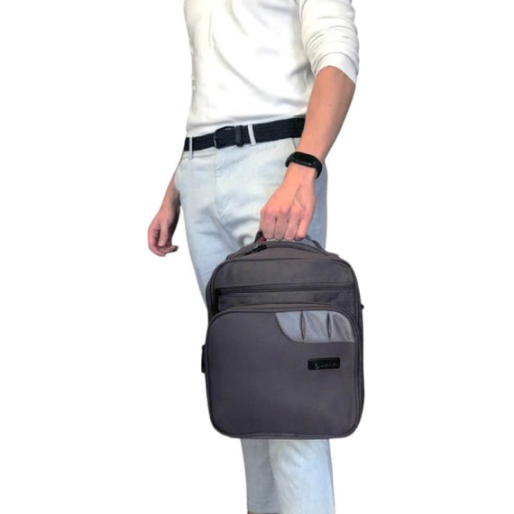 BENZI Saco de Almoço c/ Asa de Mão BZ5406 Cinza | Ref. 288.BZ5406C