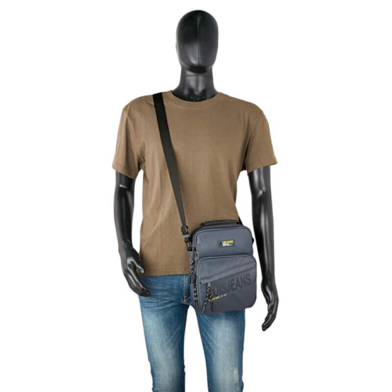 Bolsa de Tiracolo c/ Bolso Frontal LOIS Grove Cinza | Ref. 237.32322102