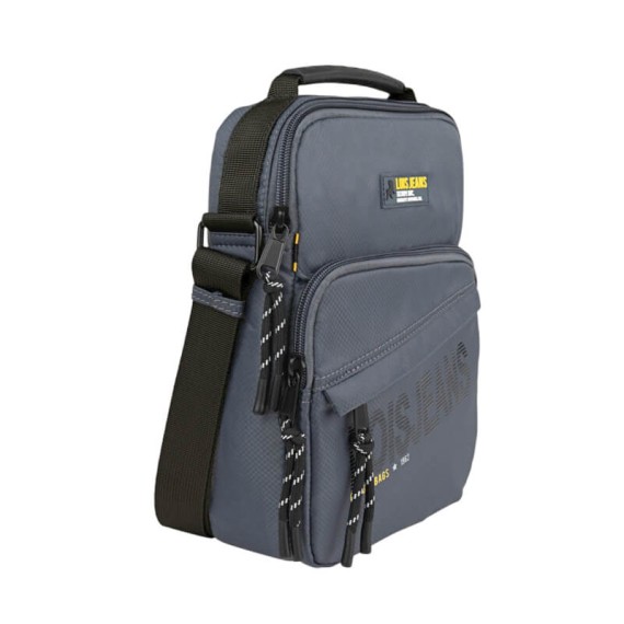 Bolsa de Tiracolo c/ Bolso Frontal LOIS Grove Cinza | Ref. 237.32322102
