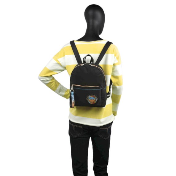 Mochila Casual de Senhora SMILEY Take the Time to Smile Preta | Ref. 237.33009901