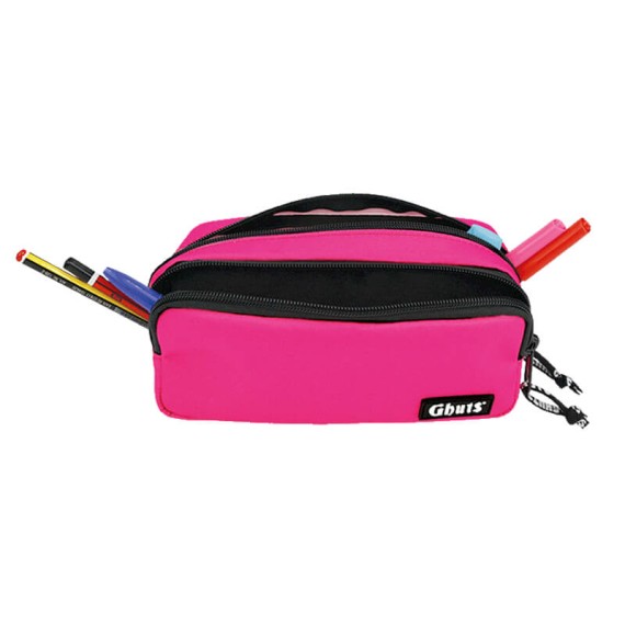GHUTS Estojo Escolar Duplo GH128 L42 Hot Pink 1282442 | Ref. 294.2412842