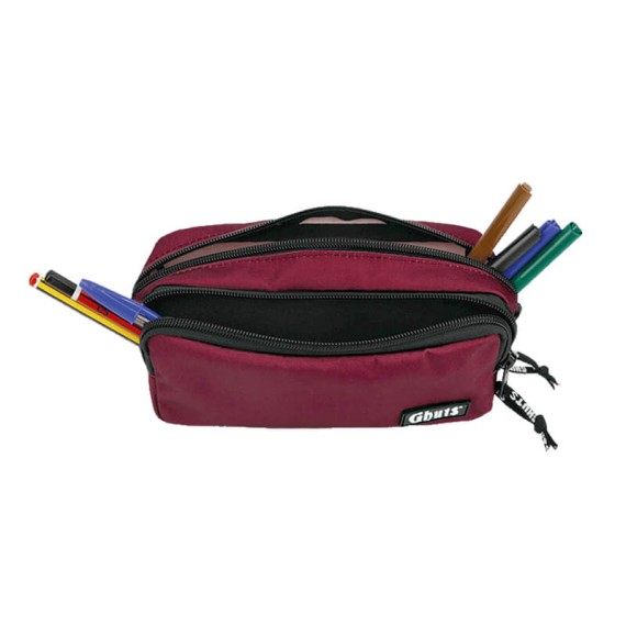 GHUTS Estojo Escolar Duplo GH128 L45 Mauve Red 1282445 | Ref. 294.2412845